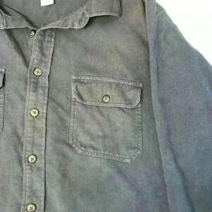 Fieldgear lightweight button down jacket sz XL western blue collar vintage chore